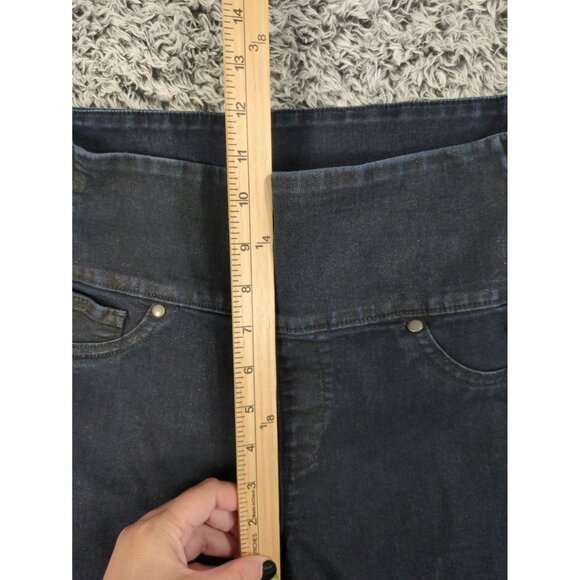 SPANX Jean Leggings Womens SZ L Blue 2310 Alexia Skinny‎ Shaping Coated Slimming - Picture 7 of 12